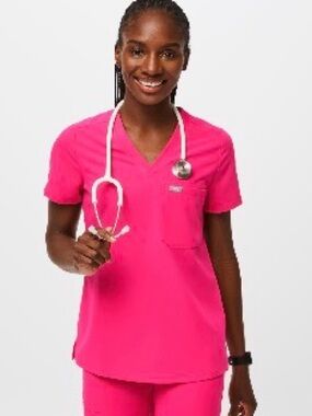 Figs Shocking Pink Women’s Scrub Set-LIMITED EDITION COLOR